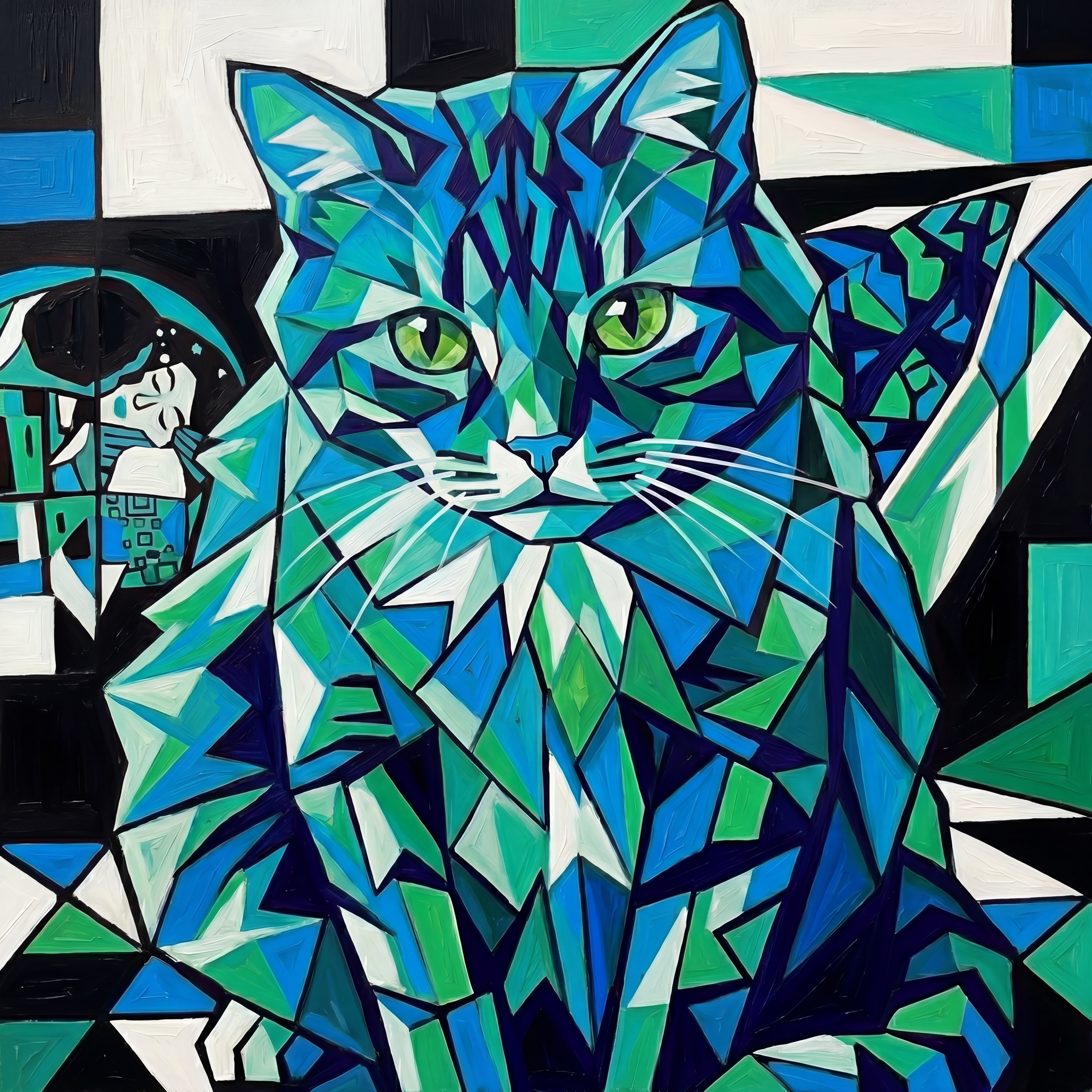 Margo cat green highres print